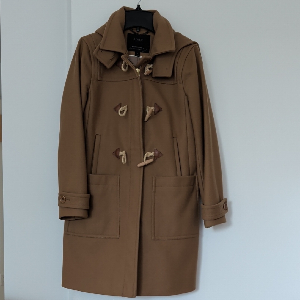 J. Crew Camel Toggle Trench Coat
